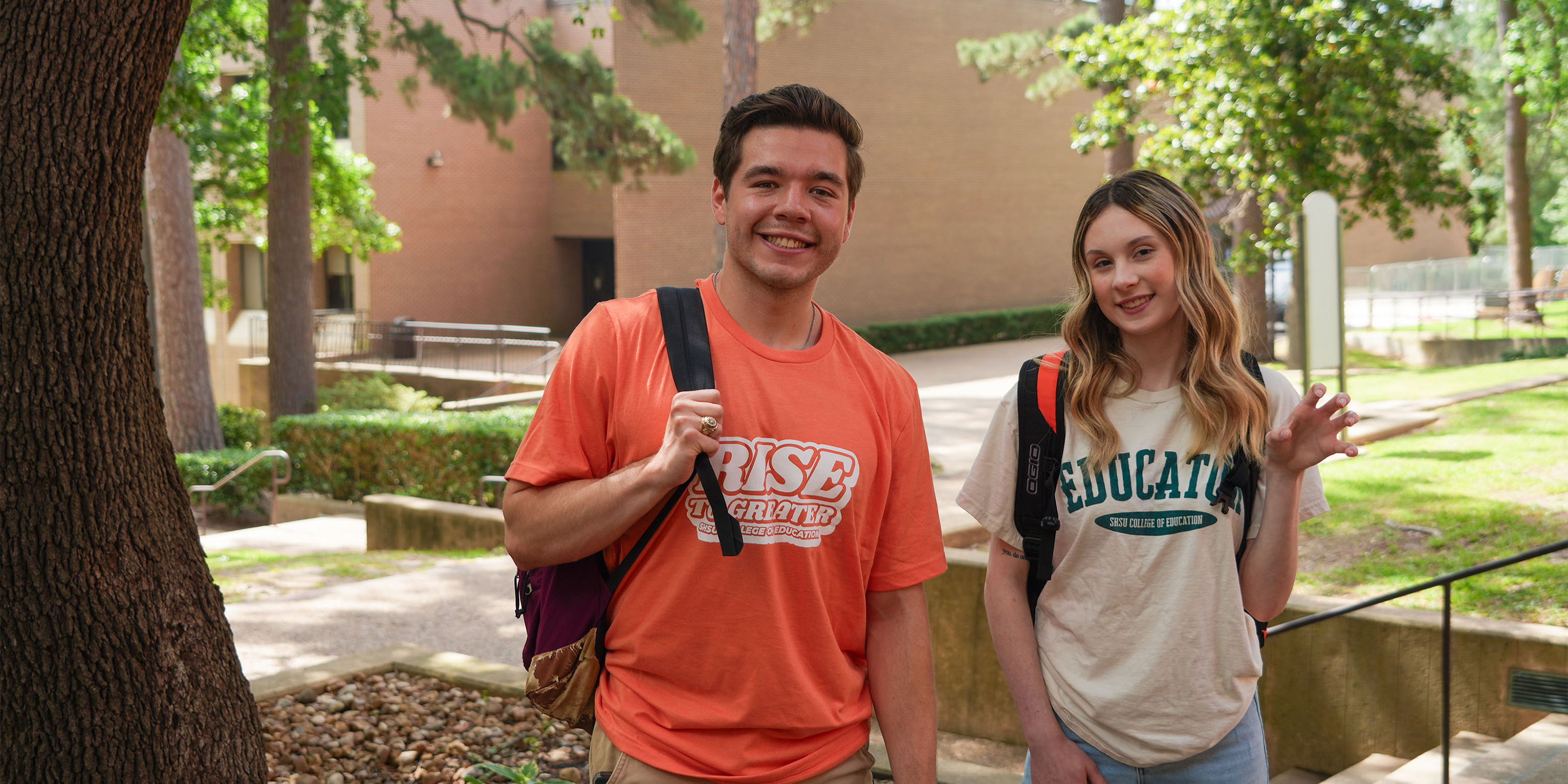Two Bearkat students on campus