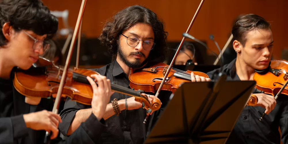 CAM SHSU Orchestra performing