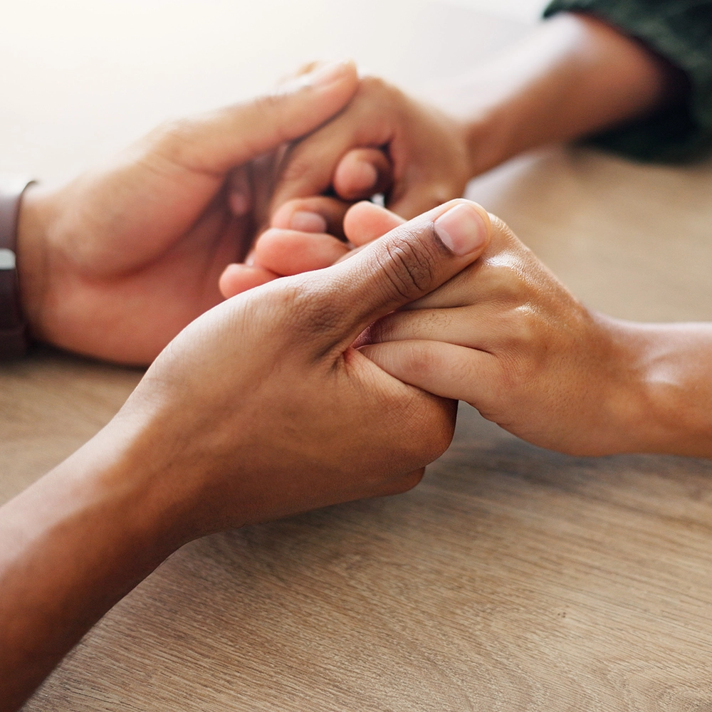 Holding hands